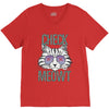 CHECK MEOWT CAT V-Neck Tee