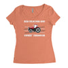 case ih red tractor boy comin' through Women's Triblend Scoop T-shirt