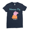 peppa pig mommy pig Ladies Fitted T-Shirt