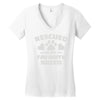 rescued is my favorite breed Women's V-Neck T-Shirt