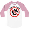 take off your shoes 3/4 Sleeve Shirt