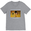 Gustav Klimt The Kiss V-Neck Tee