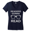 reading pun humor Women's V-Neck T-Shirt