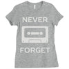 retro and vintage cassette humor Ladies Fitted T-Shirt