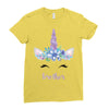 birthday unicorn family series brother Ladies Fitted T-Shirt