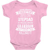 Super Cool Stepdad Of A Freaking Awesome Grandson Baby Onesie