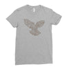dove typography Ladies Fitted T-Shirt