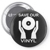 save our vinyl dj club Pin-back button