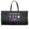 I Love Someone with Gynecologic Cancer to The Moon and Back Weekender Totes