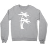 palm tree sticker vinyl decal tropical island beach ocean wall car win Crewneck Sweatshirt