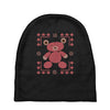 ugly sweater bear Baby Beanies