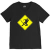 ninja crossing sign V-Neck Tee