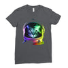astronaut space cat Ladies Fitted T-Shirt