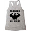 Training to be Like All Might Racerback Tank