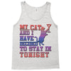 my cat and i stay in tonight Tank Top