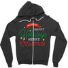 we wish you happy holidays &amp; merry christmas Zipper Hoodie
