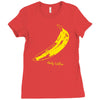 retro velvet underground andy warhol banana rock black t shirt sz s m Ladies Fitted T-Shirt