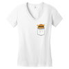 Pocket Burger Women's V-Neck T-Shirt