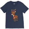 christmas deer V-Neck Tee