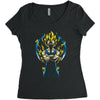 majin warrior Women's Triblend Scoop T-shirt