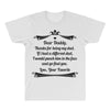 Dear Daddy, Thanks for Being my Dad Baby Boy Letter to Father All Over Men's T-shirt