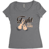 Fight For a Cure Uterine Cancer Awareness Women's Triblend Scoop T-shirt