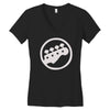scott pilgrim vs the world bass guitar rockband vintage show movie tee Women's V-Neck T-Shirt