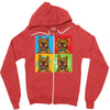 pop art Zipper Hoodie