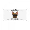pardon my french License Plate
