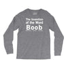 invention of the word boob Long Sleeve Shirts