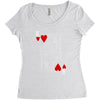 king of hearts playing card Women's Triblend Scoop T-shirt