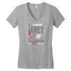 I Wear Grey For My Grandson (Brain Cancer Awareness) Women's V-Neck T-Shirt