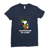 Happiness is Camp Ladies Fitted T-Shirt