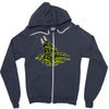 rigeon playing Zipper Hoodie