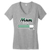 mum loading Women's V-Neck T-Shirt