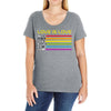 lightsaber rainbow Ladies Curvy T-Shirt