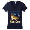 maine coon cat Women's V-Neck T-Shirt
