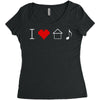 i love house music Women's Triblend Scoop T-shirt