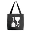 i love house music dj baseball Tote Bags