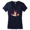 dia de los foxes Women's V-Neck T-Shirt