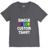 single color custom t shirt V-Neck Tee