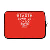 read this while i check out your tis Laptop sleeve