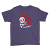 skull &amp; flames Youth Tee