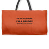 im not an alcoholic im a drunk t shirt x large funny beer pong keg par Weekender Totes