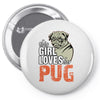 This Girl Loves Pug Pin-back button