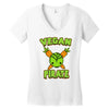 vegan pirate Women's V-Neck T-Shirt