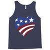 disstressed america flag heart Tank Top