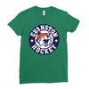 evanston hockey Ladies Fitted T-Shirt
