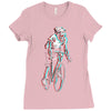 ride in 3d Ladies Fitted T-Shirt
