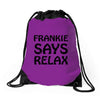 frankie says relax t shirt Drawstring Bags